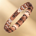 Bracelet Magnétique en Cuivre pour Femme – Nouveau Modèle 2026 Double Puissance